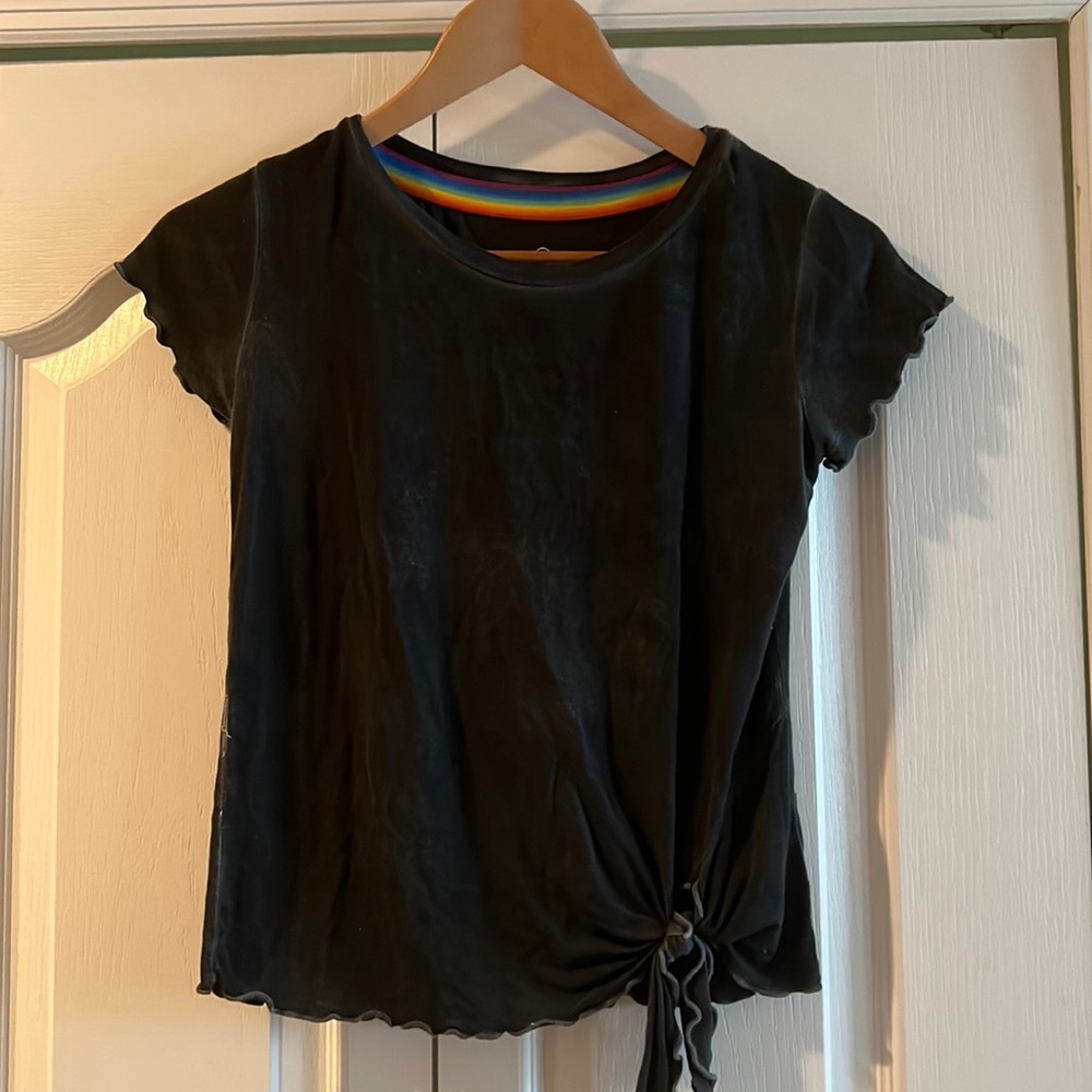 Black tshirt with side knot (all offers will be considered)